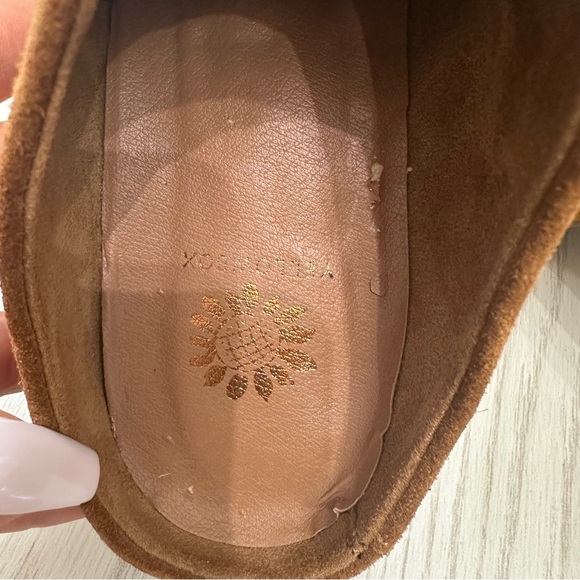 Yellow Box Studded Brown Suede Rocio Mules Size 10 - Picture 9 of 10